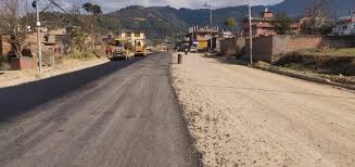 Imadol-Lamatar road construction in final stage