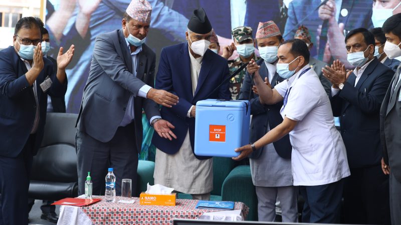 PM Deuba inaugurates vaccination campaign against typhoid