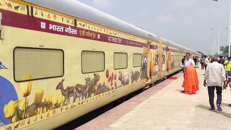 Religious Tourist Train from India arrives Janakpur to a grand welcome