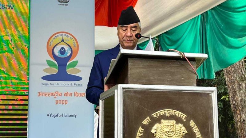 Yoga has huge significance for stress-free, healthy life: PM Deuba