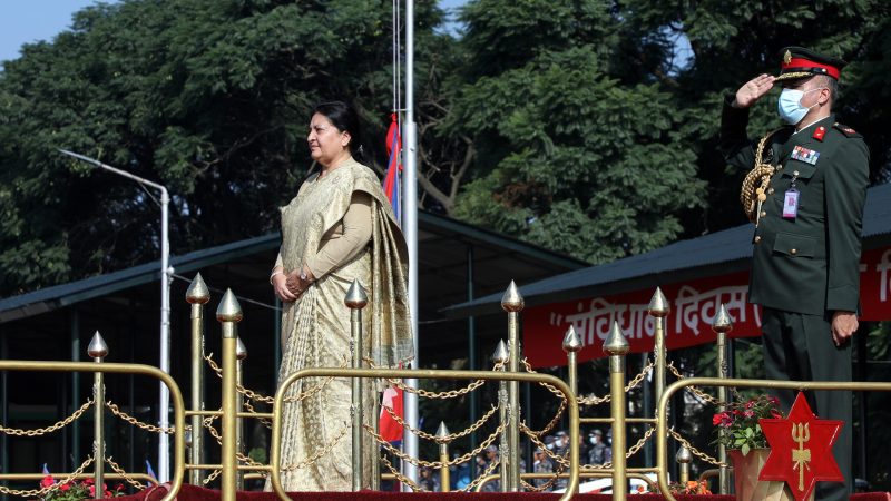 President Bhandari attends main function of Constitution Day