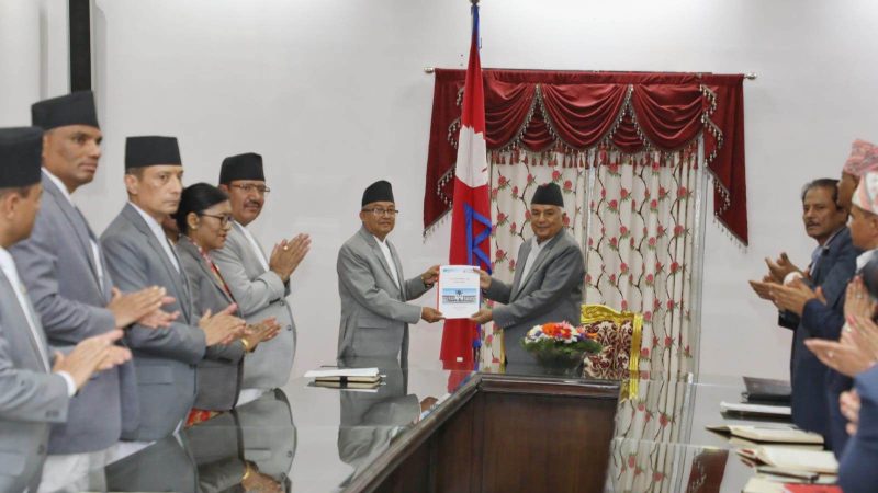 EC presents report on Vice President’s election to President Paudel