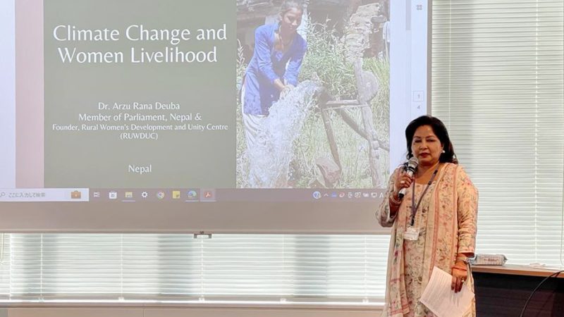 Impact of climate change more in Nepalese women: Dr Rana